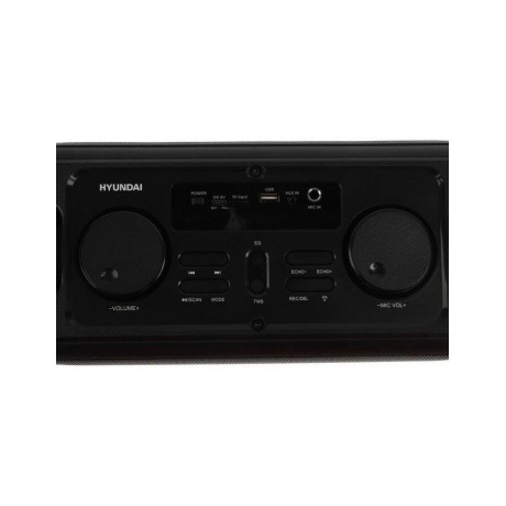 Портативная акустика Hyundai H-PS1030 черный/черный - фото 6