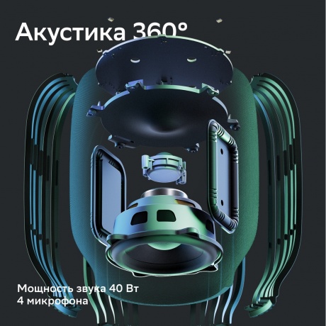 Умная колонка Sber Boom черный (SBDV-00090A) - фото 5