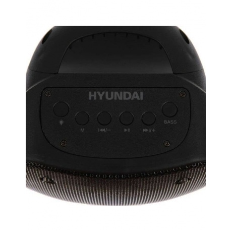 Портативная акустика Hyundai H-PS1005 черный 20W 1.0 BT 10м 1800mAh - фото 5