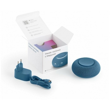 Умная колонка VK Капсула Мини Sea Blue - фото 7