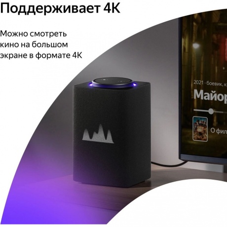 Умная колонка Яндекс Станция Макс с Алисой, с Zigbee (YNDX-00053K) графит - фото 8