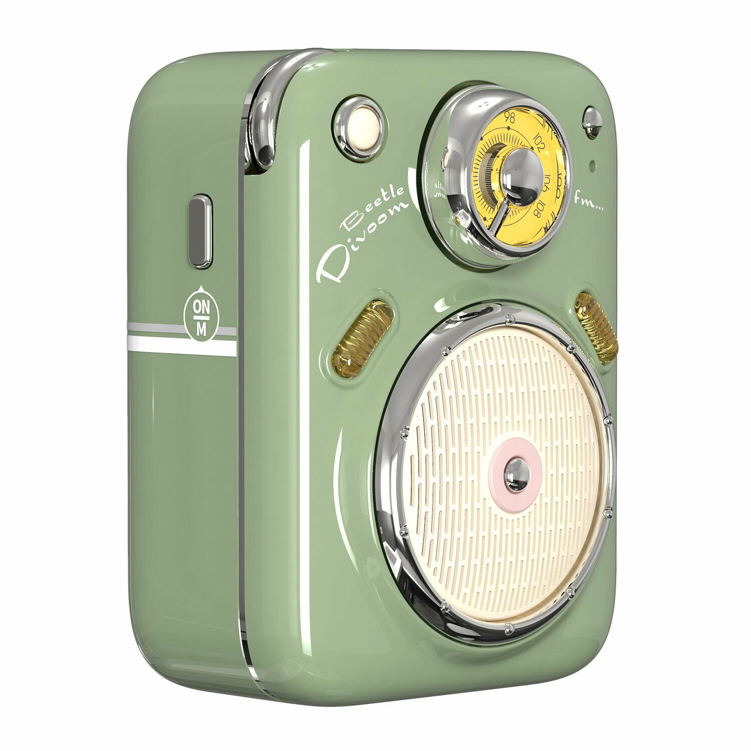 Портативная акустика Divoom Beetles-FM II Green портативная акустика divoom lovelock розовая 41000009686