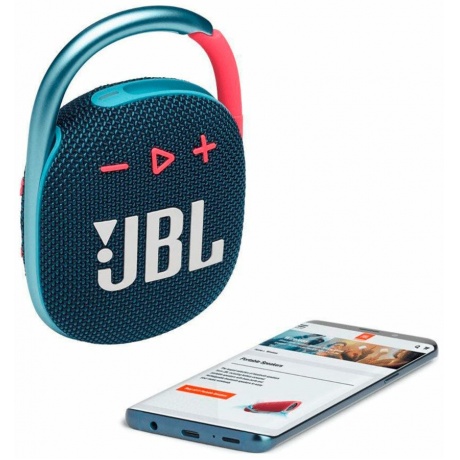 Портативная акустика JBL Clip 4 Blue-Pink JBLCLIP4BLUP - фото 7