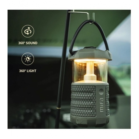 Портативная акустика светильник MIFA WildCamping, цвет - зеленый - фото 3