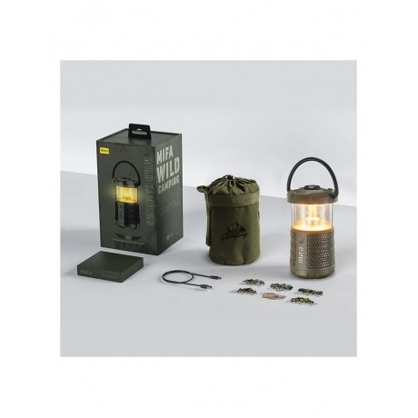 Портативная акустика светильник MIFA WildCamping, цвет - зеленый - фото 7