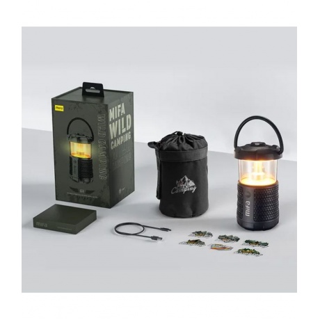Портативная акустика светильник MIFA WildCamping, цвет - черный - фото 4