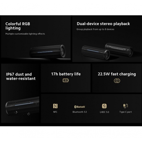 Портативная акустика Xiaomi Bluetooth Speaker QBH4275GL - фото 9