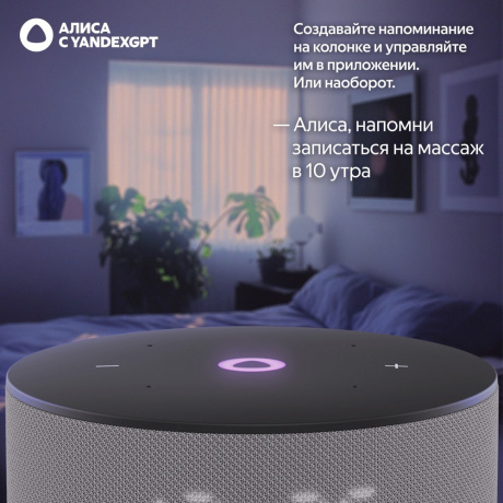 Умная колонка Яндекс Станция Мини 3 с Алисой (YNDX-00027GRY) Серая - фото 11