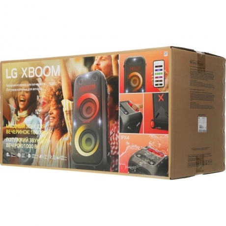 Минисистема LG XBOOM XL9T черный/красный 1000Вт USB BT - фото 19