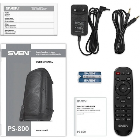 Портативная акустика Sven PS-800 (SV-021511) Black - фото 9