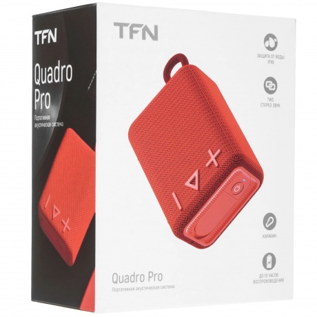 Портативная колонка TFN Quadro Pro red - фото 7