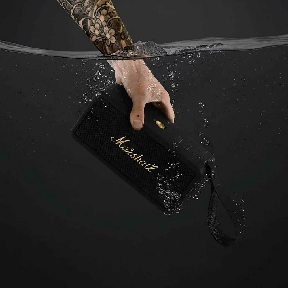 Портативная акустика Marshall Middleton Black and Brass - фото 5