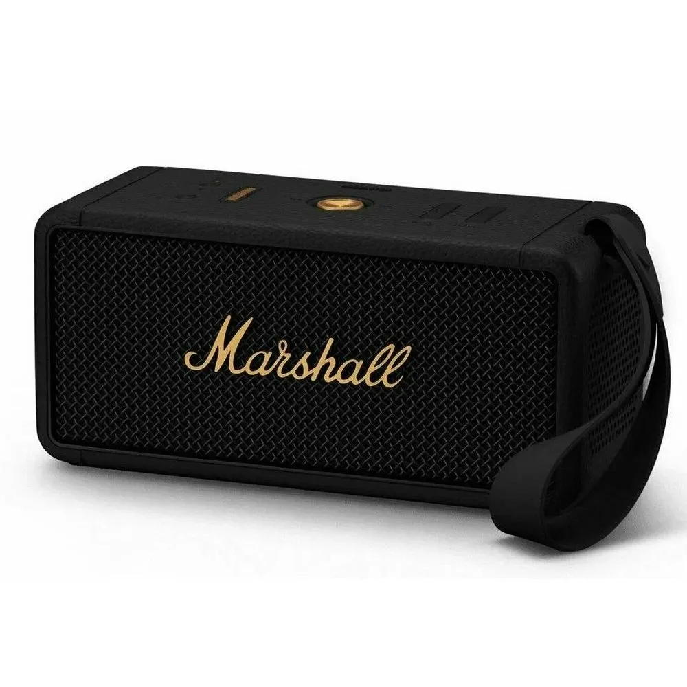 Портативная акустика Marshall Middleton Black and Brass - фото 1