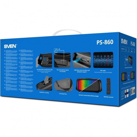 Портативная акустика Sven PS-860 (SV-022518) - фото 13