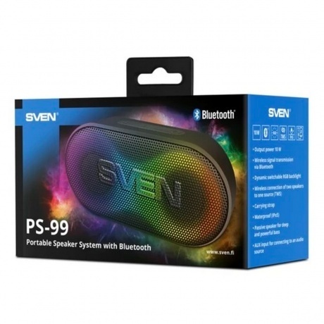 Портативная колонка Sven PS-99  (SV-022389) Black - фото 9