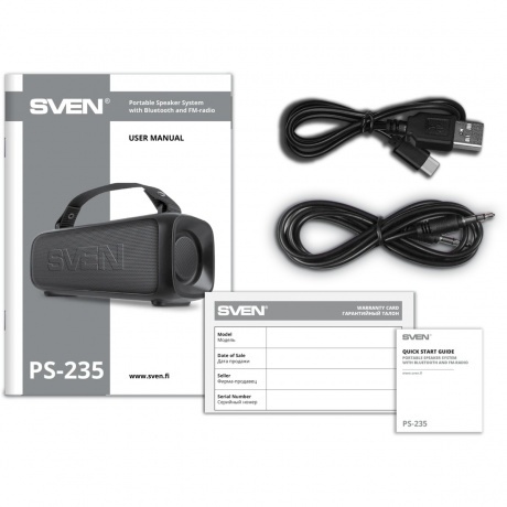 Портативная колонка Sven PS-235 (SV-022075) Black - фото 18