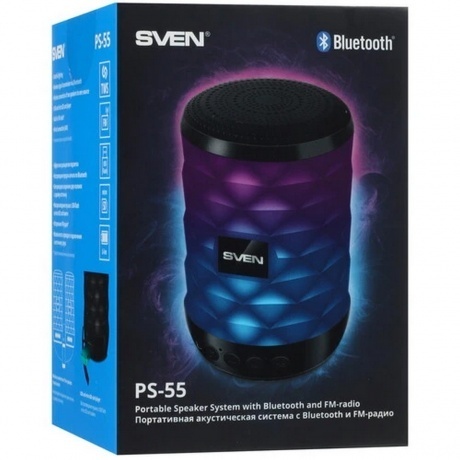 Портативная колонка Sven PS-555 (SV-022808) Black - фото 10