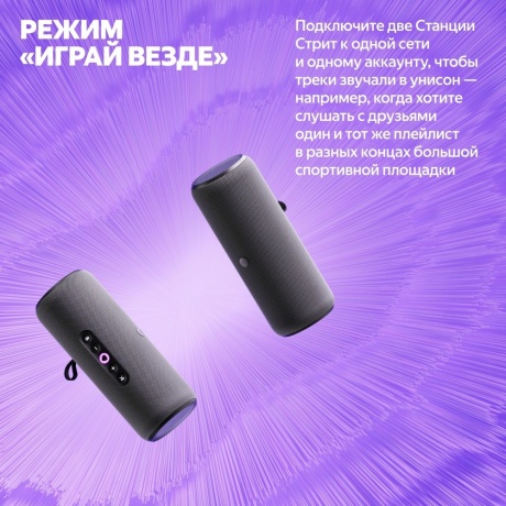 Умная колонка Яндекс Станция Стрит с Алисой (YNDX-00030VIO) Violet - фото 12