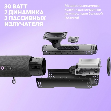 Умная колонка Яндекс Станция Стрит с Алисой (YNDX-00030VIO) Violet - фото 9