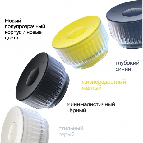 Умная колонка SberBoom Mini 2 SBDV-00250G Неоновый серый - фото 10