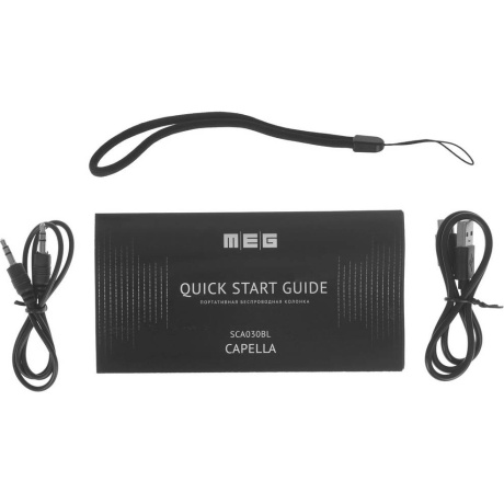 Портативная колонка MEG SCA030BL 30Вт черная - фото 7