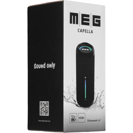 Портативная колонка MEG SCB40BL 40Вт черная - фото 11