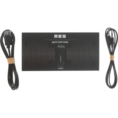 Портативная колонка MEG SCB40BL 40Вт черная - фото 8