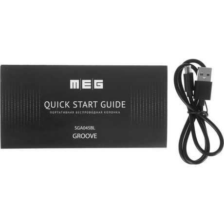 Портативная колонка MEG SGA045BL 45Вт черная - фото 7
