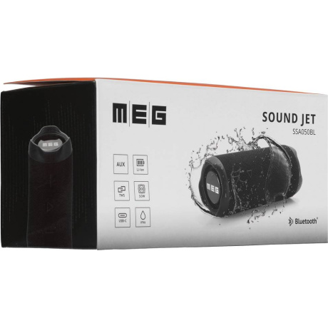 Портативная колонка MEG SSA050BL, 50Вт черная - фото 7