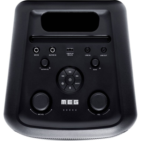Портативная колонка MEG SPA080BL 80Вт черная - фото 4