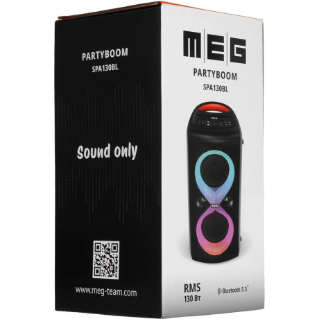 Портативная колонка MEG SPA130BL 130Вт черная - фото 11