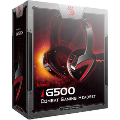 Наушники с микрофоном A4Tech Bloody G500 черный/красный - фото 5