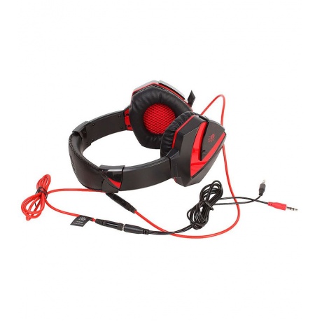 Наушники с микрофоном A4Tech Bloody G500 черный/красный - фото 3