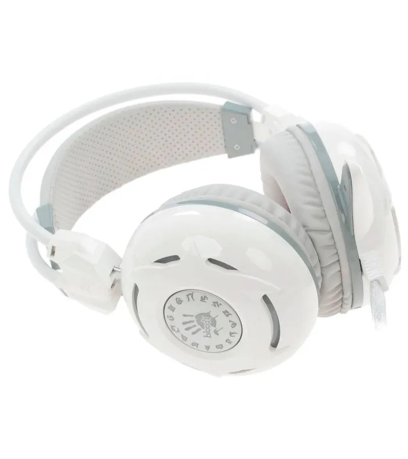 Наушники с микрофоном A4Tech Bloody G300 белый - фото 2