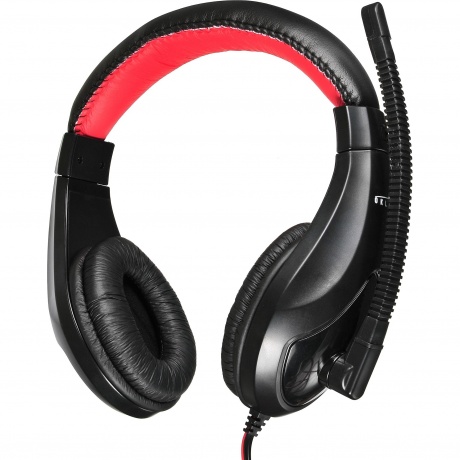 

Наушники с микрофоном Oklick HS-L100 черный/красный 2м мониторы оголовье (NO-530)