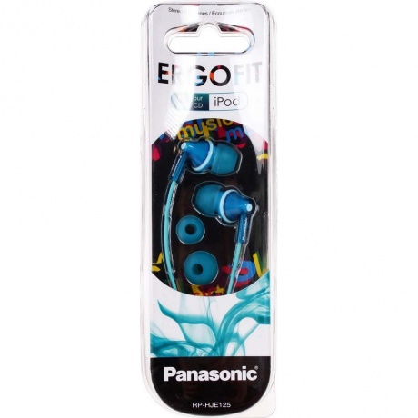 Наушники Panasonic RP-HJE125E-Z голубой - фото 5