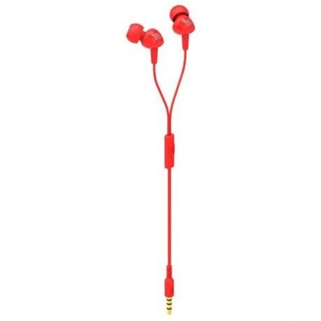Наушники JBL C100si, красная - фото 4