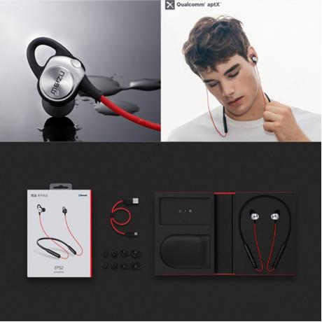 Наушники Meizu EP52 Bluetooth Earphone Black-Red - фото 7