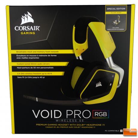 Наушники Corsair Gaming VOID PRO RGB Wireless SE Headphone 7.1 (Yellow) - фото 7
