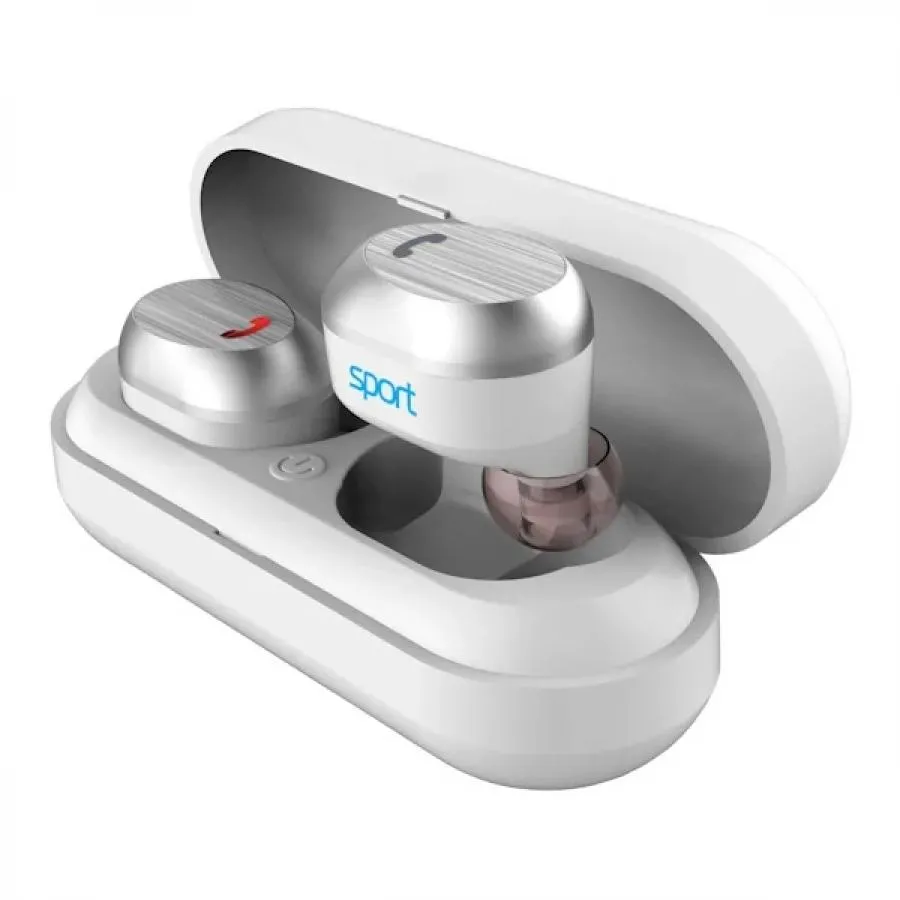 Беспроводные наушники Elari NanoPods Sport Белые - фото 2