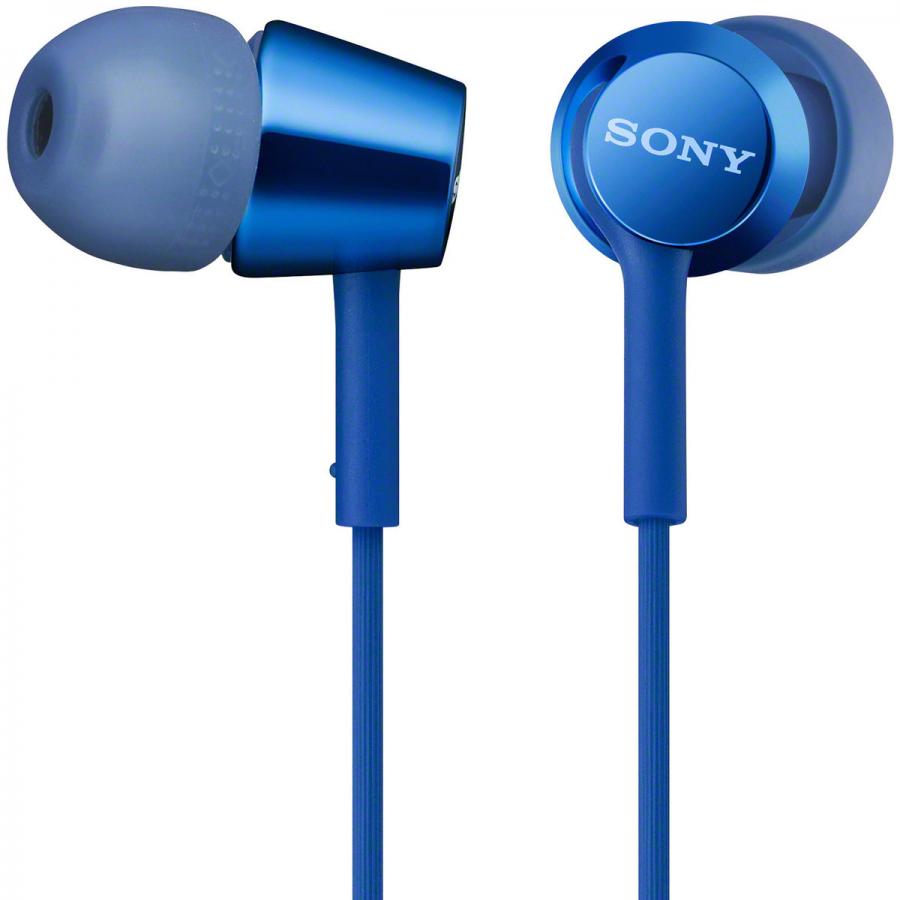 Наушники Sony MDR-EX155AP blue, цвет синий СП-00022811 - фото 1