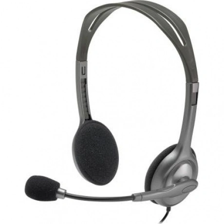 Наушники Logitech H110 серебристый (981-000271)