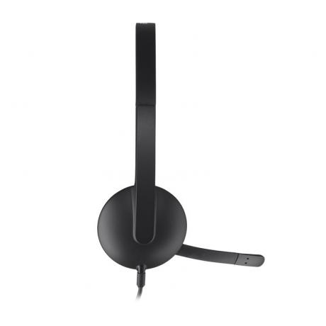 Гарнитура Logitech H340 USB черный (981-000475) - фото 4