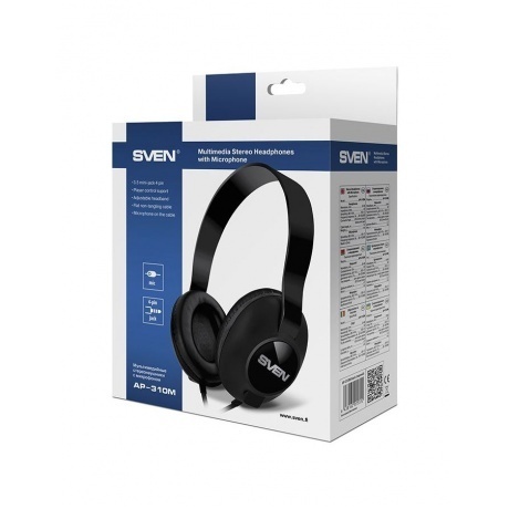 Наушники SVEN AP-310M (SV-015312) Black - фото 4