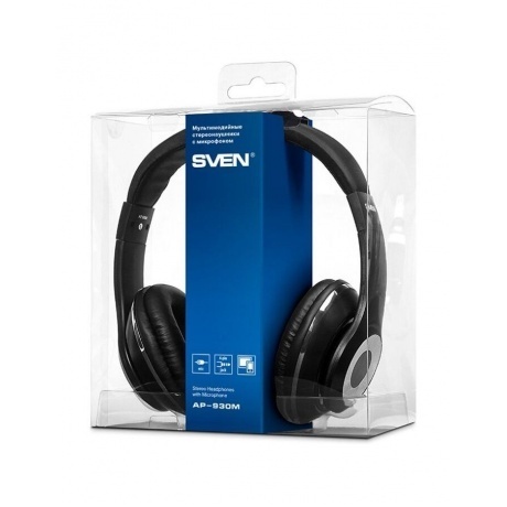 Наушники SVEN AP-930M черный-серебро (SV-013608) - фото 5