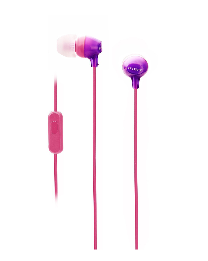 Наушники Sony MDR-EX15APV Violet, цвет фиолетовый - фото 1