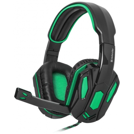 Наушники Defender Warhead G-275 Black/Green (64122) - фото 1