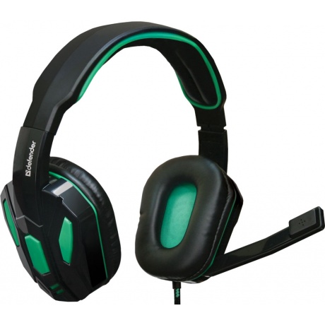 Наушники Defender Warhead G-275 Black/Green (64122) - фото 2