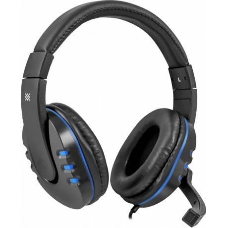 Наушники Defender Warhead G-160 черный+синий
