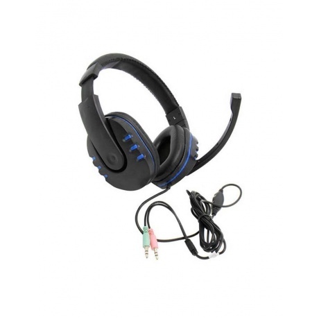 Наушники Defender Warhead G-160 черный+синий - фото 2